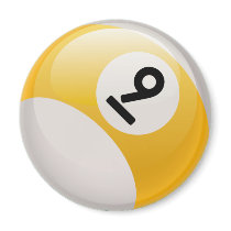 NINE BALL FRIDGE MAGNETS