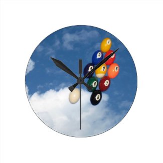 Nine ball pool clocks.