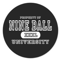 Nine Ball University Dark stickers