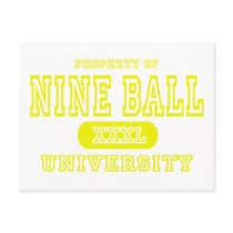Nine Ball University postcards