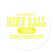 Nine Ball University stickers