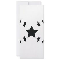 nine black stars icon rack cards