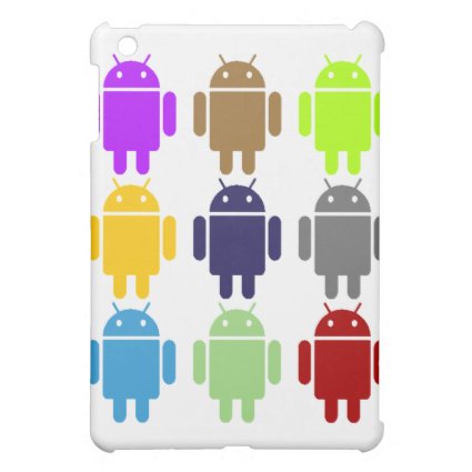 Nine Bug Droids (Android Multiple Colors Humor) iPad Mini Case