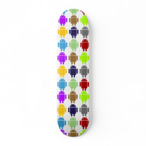 Nine Bug Droids (Android Multiple Colors Humor) Skate Decks
