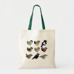 Nine cute Birdorable birds from Europe Canvas Bags