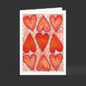 "Nine Hearts of Love" Greeting Card by Heartaday "Nine Hearts of Love" Greeting Card