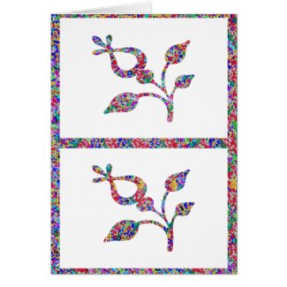 Nine Jewels on NOVINO Artistic Patterns Greeting Cards