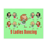 Nine Ladies Dancing Postcards