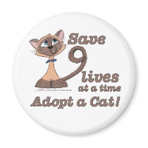 Nine Lives magnets by creationhrt Nine Lives magnets