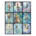 Nine Mermaids in One Poster by Molly Harrison posters