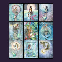 Nine Mermaids in One Poster by Molly Harrison posters