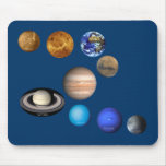Nine Planets in the Solar System Mouse Pads