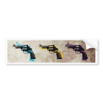 Nine Revolvers Bumper Stickers
