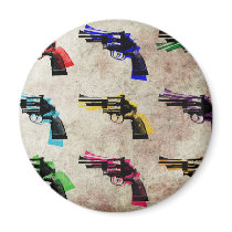 Nine Revolvers Refrigerator Magnets