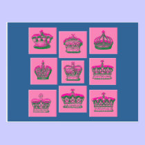 Nine Royal Crowns Tshirts, Gifts postcards