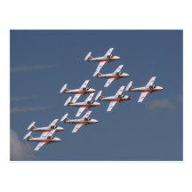 Nine Snowbirds In Close Formation Post Cards