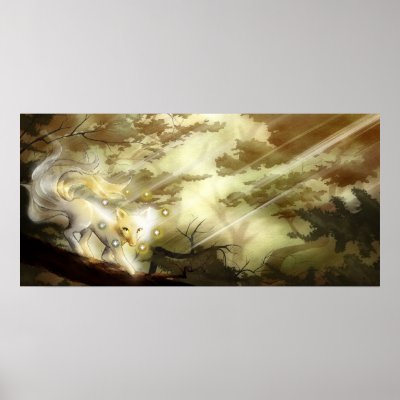 tails fox. Nine Tailed fox forest Posters