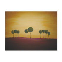 Nine Trees at Sunset postcards