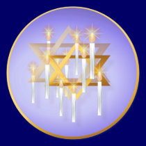 Nine White Candles Stickers stickers