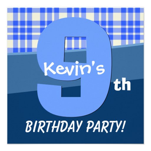 9th Birthday Boy Cards, 9th Birthday Boy Card Templates, Postage ...