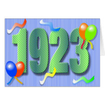Ninetieth Birthday 1923 Card cards