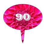 Ninety Years Blossom Birthday Cake Topper