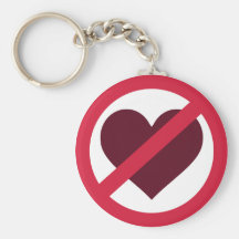 Ningún amor del corazón llaveros personalizados