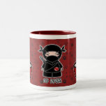 ¡Ningún amor! Ninja con la taza del cuenco de arro