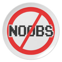 NINGÚN NOOBS - mono del friki/hacker/pc/code Plato De Comida