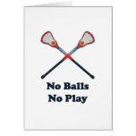 Ningunas bolas ningún juego LaCrosse Felicitación