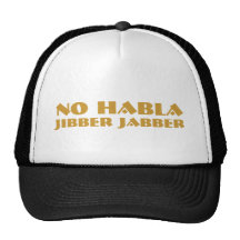Ningunos gorras del camionero del Jabber de Habla 