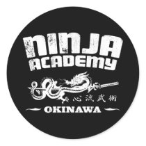 Ninja Academy Okinawa Kill Bill Round Sticker
