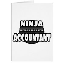 Ninja Accountant Greeting Cards