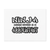 Ninja...Accountant Post Cards