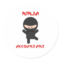 Ninja Accountant Stickers
