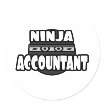 Ninja Accountant Stickers