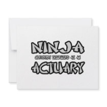 Ninja...Actuary invitations