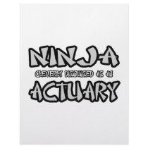 Ninja...Actuary letterhead by Actuary_Shirts Ninja...Actuary letterhead