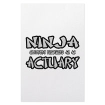 Ninja...Actuary stationery