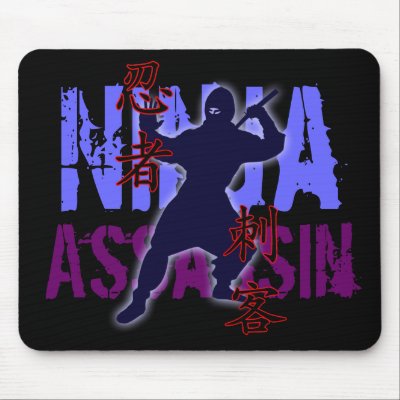 Ninja Assassin Mouse Pads by LoganKnight