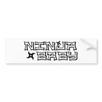 Ninja Baby bumper stickers