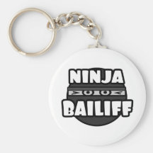 Ninja Bailiff Keychains