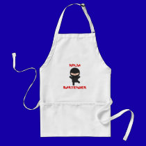 Ninja Bartender Plain aprons