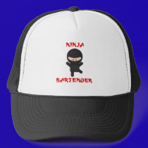 Ninja Bartender Plain hats