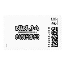 Ninja...Bartender Postage Stamps