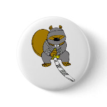 Ninja Beaver Pins