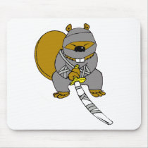 Ninja Beaver Mousepad