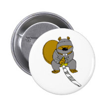 Ninja Beaver Pins