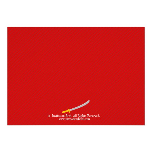 Ninja Birthday Party Personalized Invites