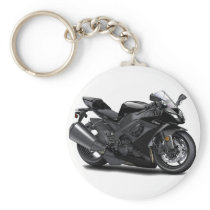 Ninja Black Bike Key Chains